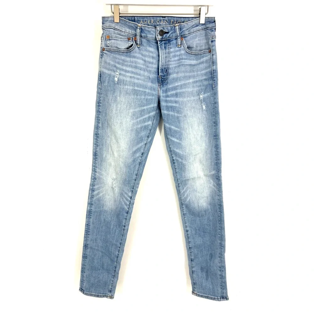 American Eagle Airflex + Temp Tech Athletic Skinny‎ Jeans Mens Size 29x32 Blue